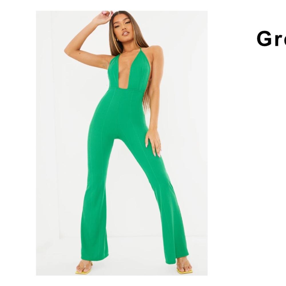 Green jumpsuit